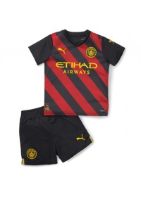 Fotbalové Dres Manchester City Dětské Venkovní Oblečení 2022-23 Krátký Rukáv (+ trenýrky)